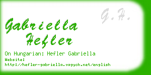 gabriella hefler business card